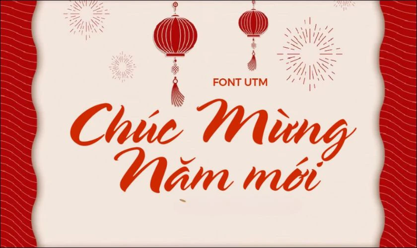 Font Chữ UTM Spring mang phong cách truyền thống