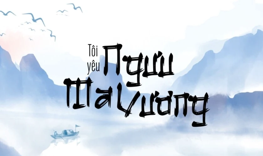 Font chữ Cổ trang Thư pháp Akashii