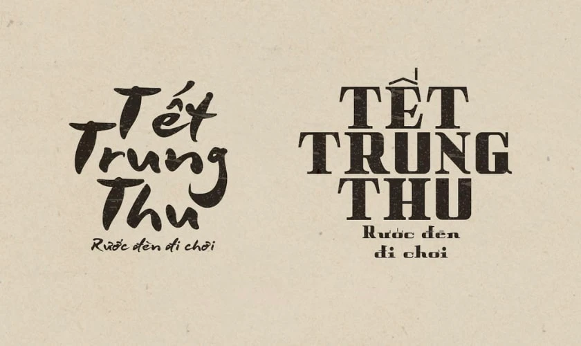 Lưu ý khi sử dụng Font chữ Trung thu