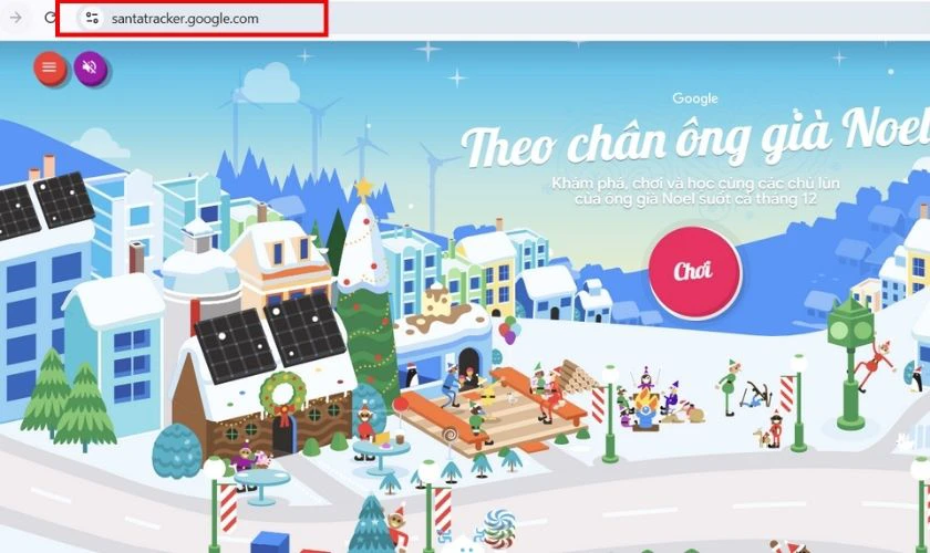 Cách chơi Game Theo chân ông già Noel
