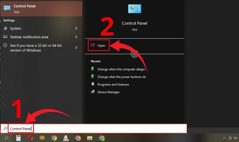 Gập màn hình laptop mà không tắt máy Win 10, 11
