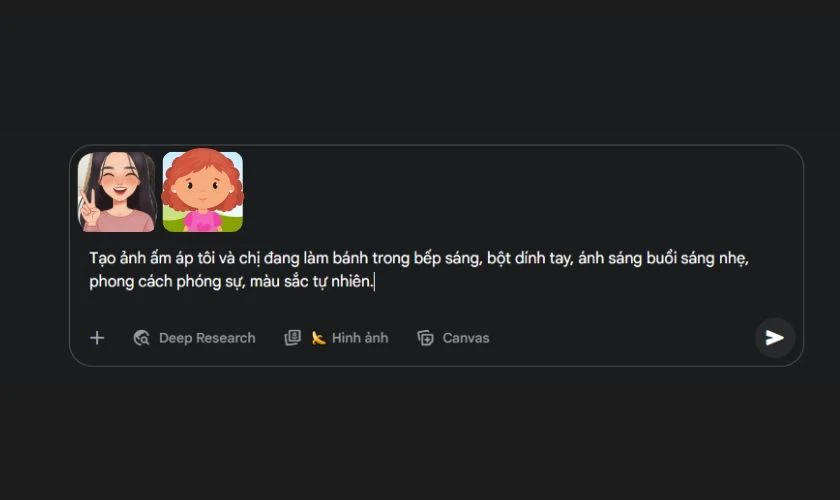 Ghép hình với người thân bằng tiếng Việt