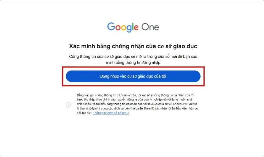 Xác minh bằng chứng nhận của cơ sở giáo dục