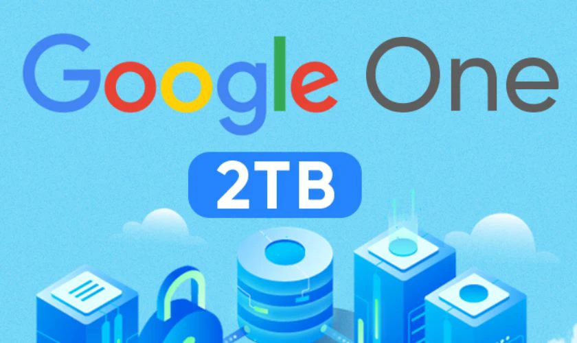 Lưu trữ bộ nhớ 2TB dùng chung cho Google Drive