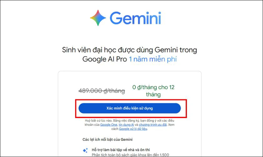 Đăng nhập bằng tài khoản email sinh viên