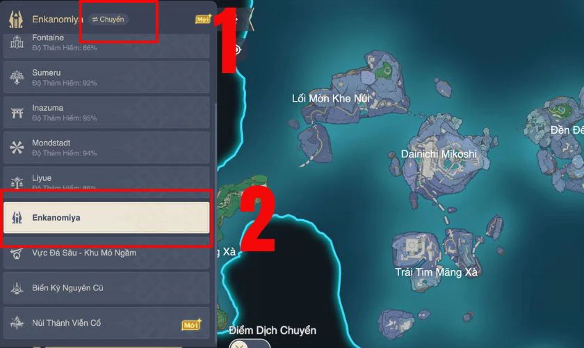 Genshin Impact Map mới