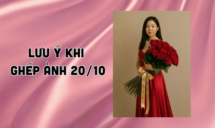 Lưu ý khi ghép ảnh ngày Phụ nữ Việt Nam