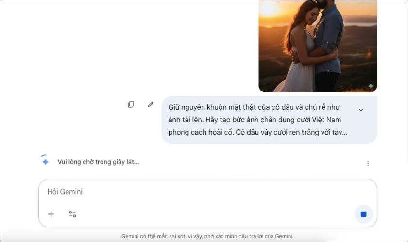 Cách ghép ảnh cưới trên Gemini đơn giản, đẹp