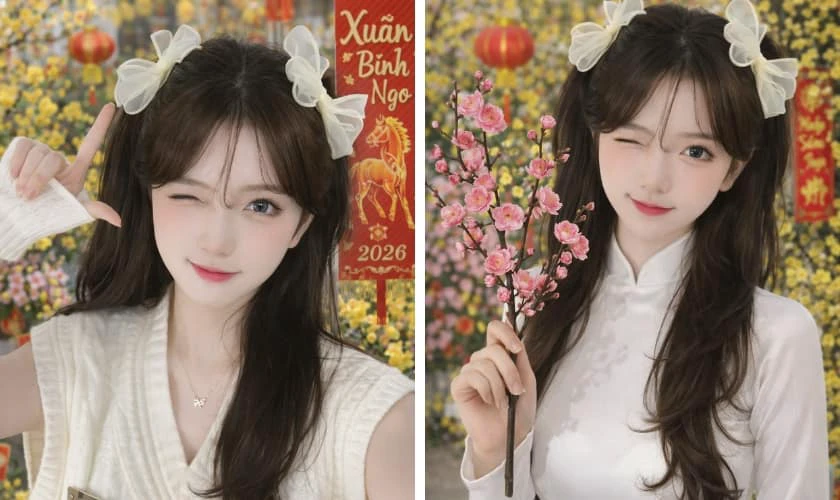 Câu lệnh ghép ảnh Tết 2026 Bính Ngọ đẹp, sáng tạo