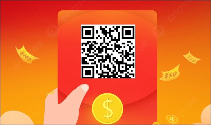 Ghép ảnh Tết mã QR nhận lì xì online