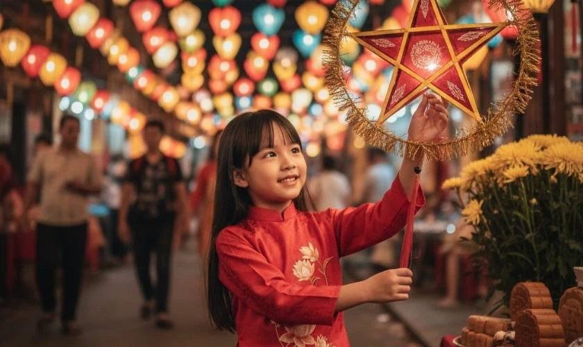 Câu lệnh tạo ảnh Trung thu cho bé gái