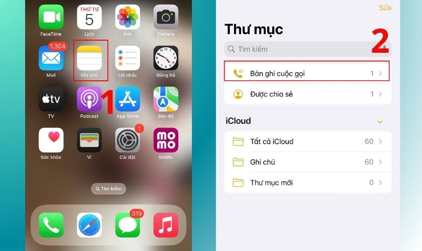 Tìm đến mục có tên Ghi âm cuộc gọi hoặc Call Recordings