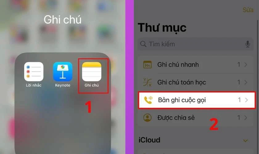Bản ghi âm cuộc gọi iOS 26 sẽ được tự động lưu vào ứng dụng Ghi chú