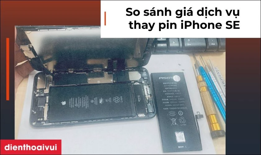 So sánh giá dịch vụ thay pin iPhone SE tại nhiều cửa hàng