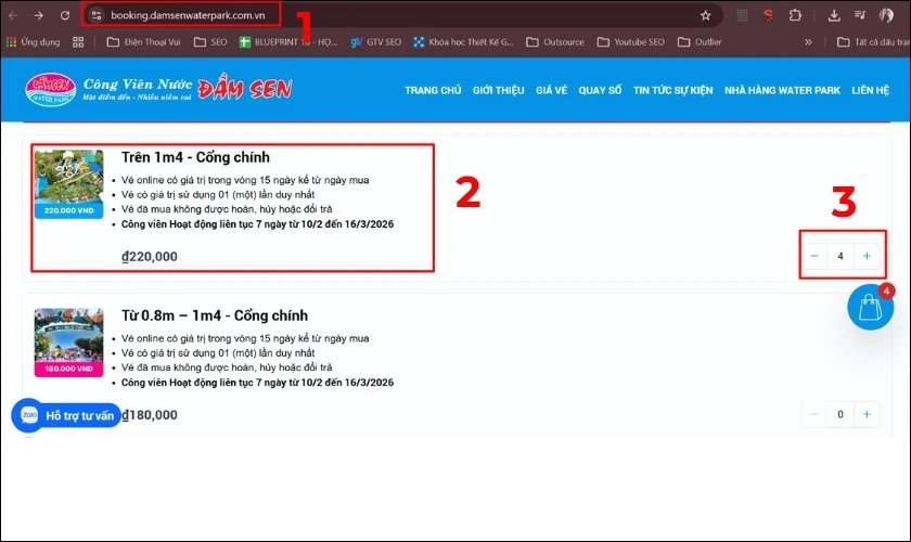 Cách mua vé Đầm Sen nước 30/4/2026 được ưu đãi