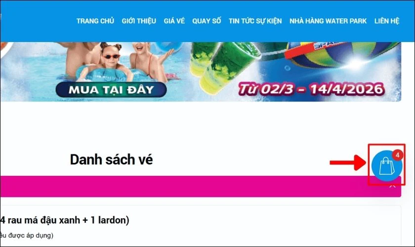 Cách mua vé Đầm Sen nước 30/4