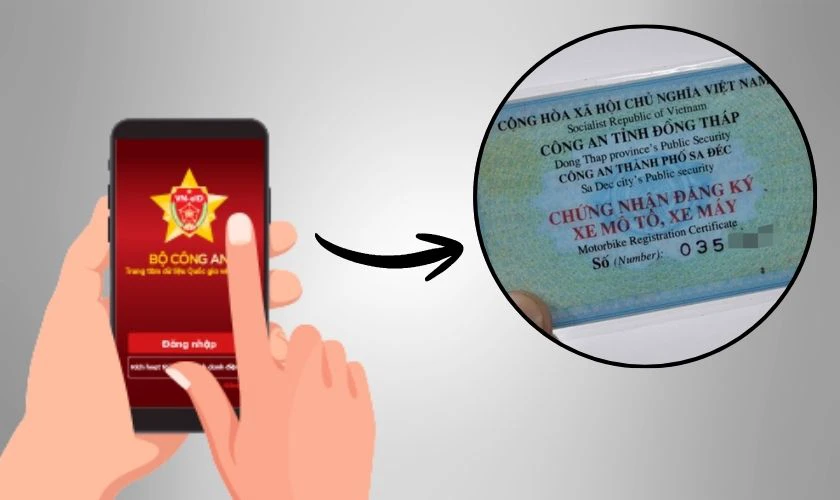Lợi ích có giấy chứng nhận đăng ký xe trên VNeID