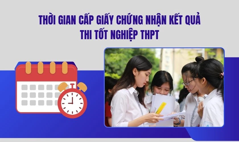 Thời gian cấp giấy chứng nhận kết quả thi tốt nghiệp THPT