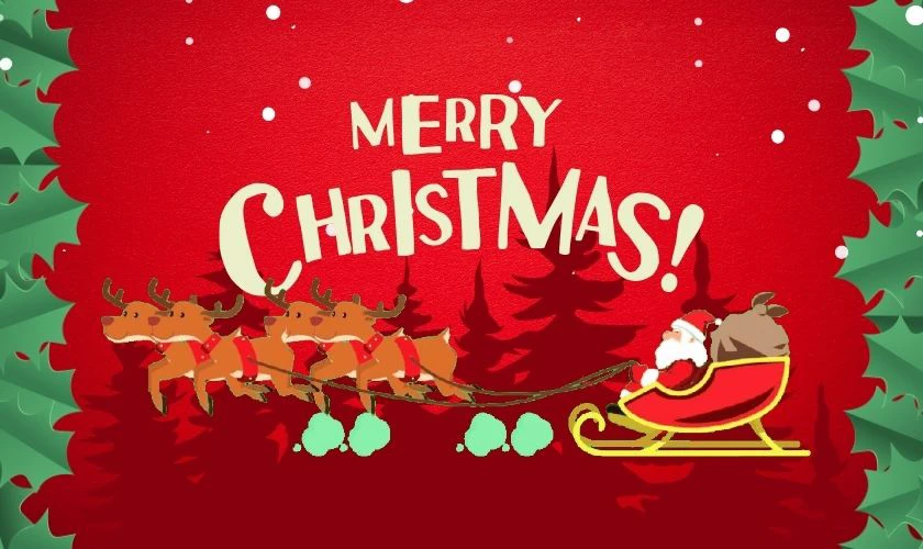 Ảnh động Giáng Sinh có ông già Noel 