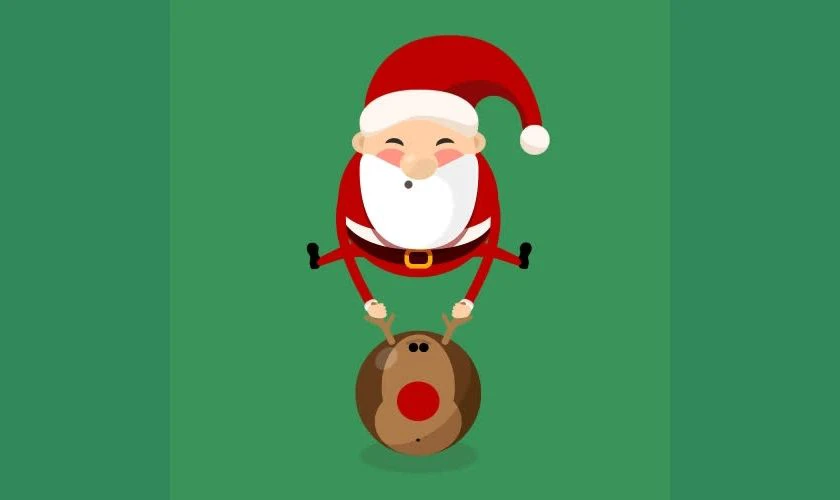 Ảnh động Giáng Sinh có ông già Noel 