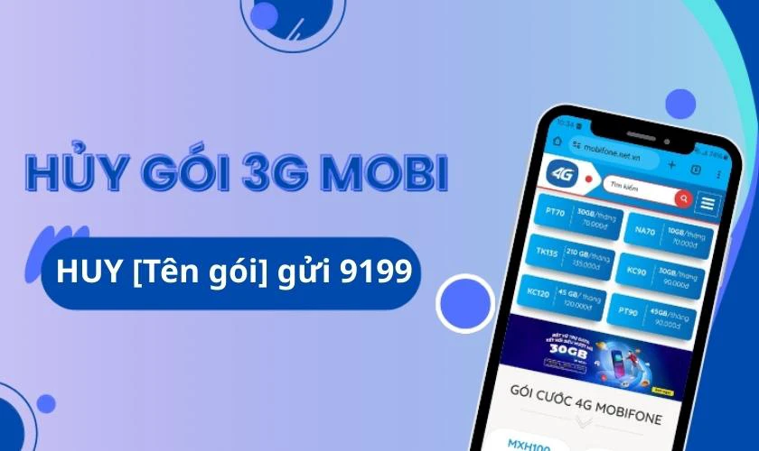 Cách hủy gói cước 3G Mobifone dành cho sinh viên