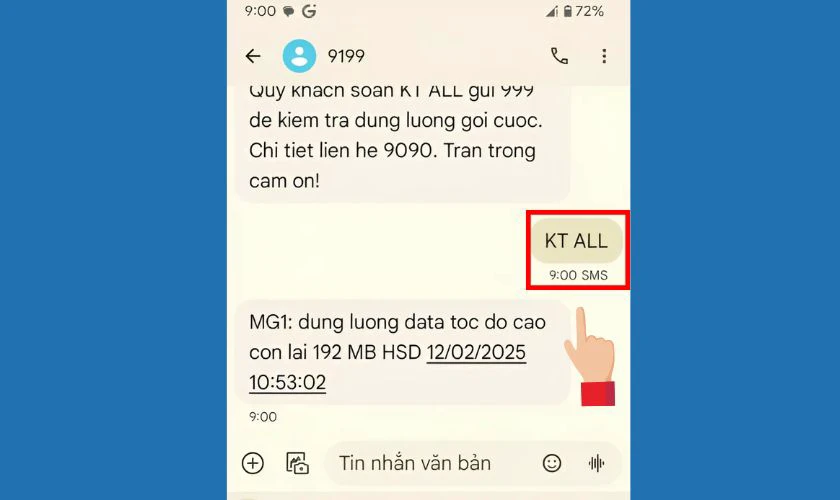 Kiểm tra ưu đãi trong quá trình sử dụng