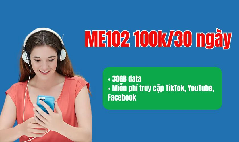 ME102 là gói cước 4G MobiFone tháng cho sinh viên