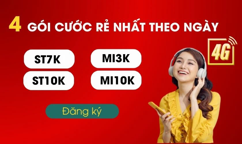 4 gói cước 4G Viettel rẻ nhất cho sinh viên theo ngày