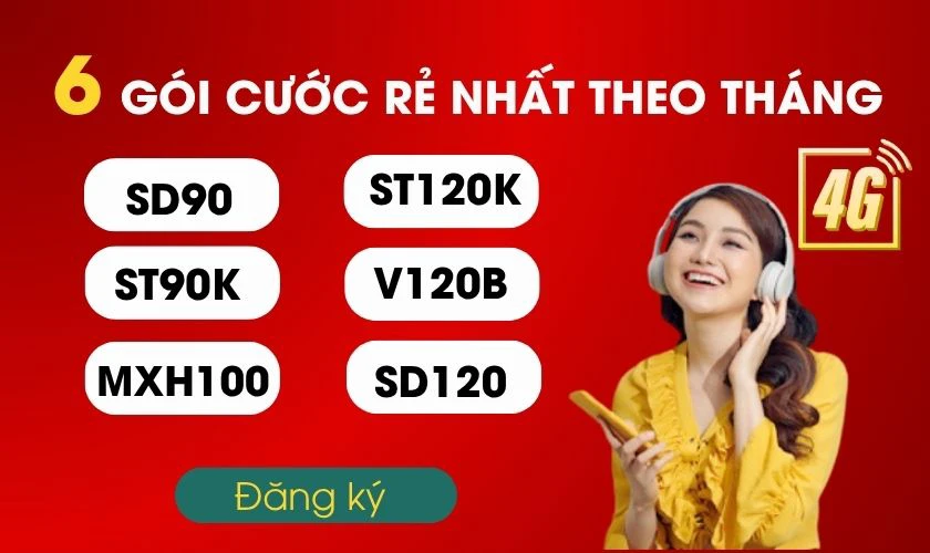 6 gói cước 4G Viettel rẻ nhất cho sinh viên theo tháng