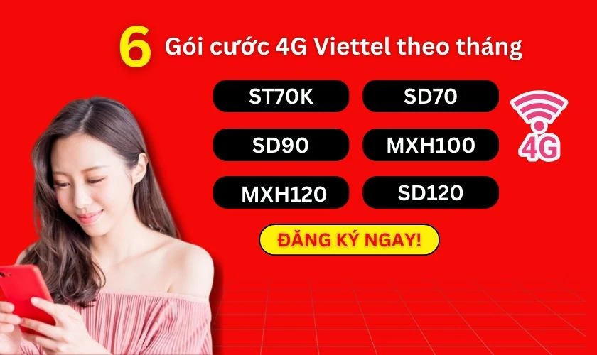 6 gói cước 4G Viettel rẻ nhất cho sinh viên theo tháng