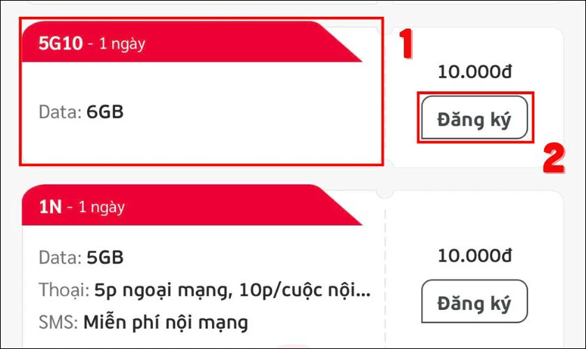 Tìm và chọn gói cước phù hợp