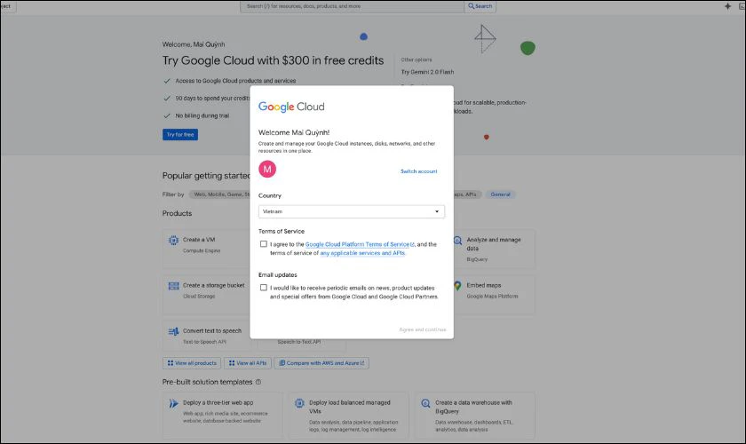 Đăng nhập bằng tài khoản Google của bạn