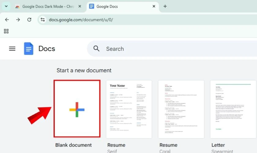 Cách bật chế độ tối trên Google Docs trên máy tính nhanh