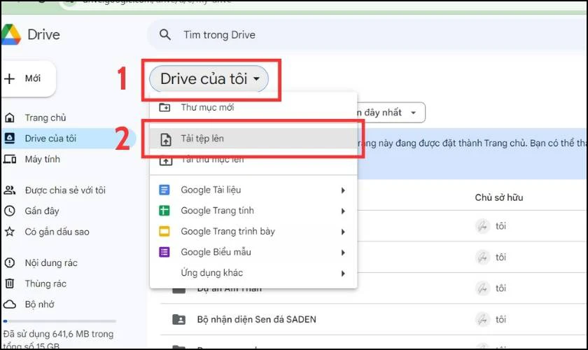 Sử dụng Docs của Google để thêm tệp mới từ máy tính như thế nào?