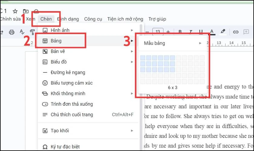 Cách tạo bảng trong Google Docs như thế nào?