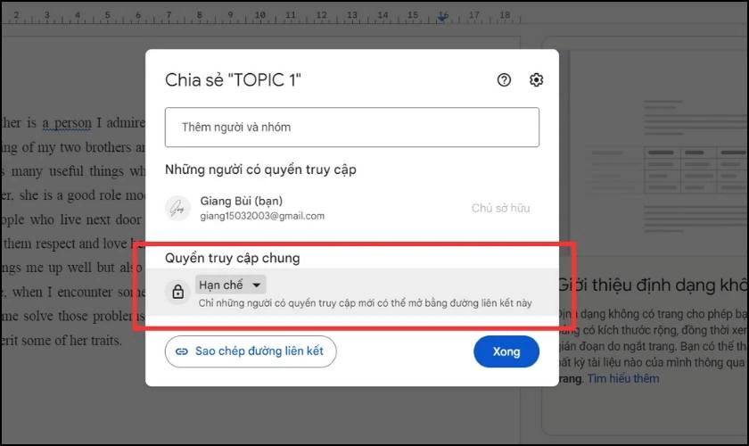 Những điều cần lưu ý khi sử dụng Google Docs là gì?