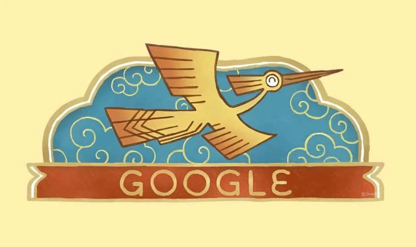 Doodle 2/9/2022 tôn vinh hình ảnh chim Lạc
