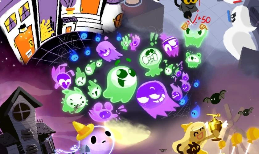 Google Doodle Halloween