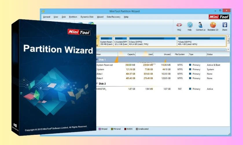 Tính năng của phần mềm Minitool Partition Wizard là gì? Cách gộp ổ cứng bằng Minitool Partition Wizard