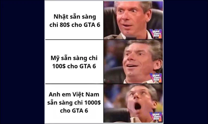 Hình ảnh Grand Theft Auto VI mim vui nhộn tiếng Việt