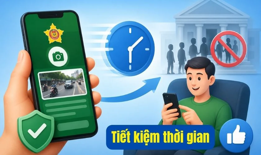 Người dùng có thể gửi phản ánh vi phạm giao thông trực tiếp trên ứng dụng VNeID