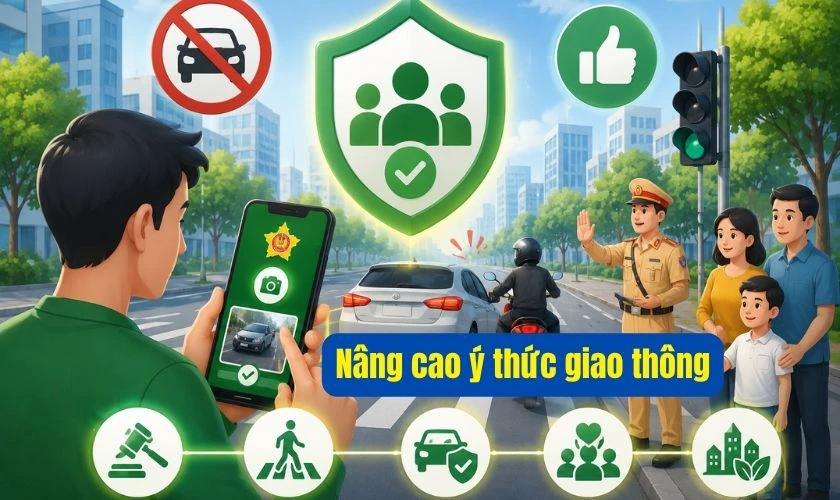 Việc chủ động phản ánh các hành vi vi phạm giúp nâng cao ý thức chấp hành luật giao thông