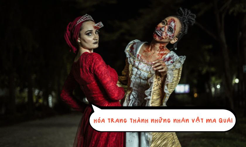 Hóa trang thành các nhân vật khác nhau