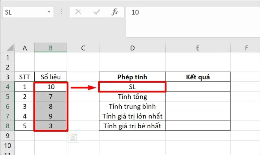 Cách dùng hàm INDIRECT với các vùng được đặt tên 