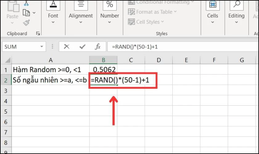 Tạo số ngẫu nhiên lớn hơn hoặc bằng a, nhỏ hơn hoặc bằng b với hàm Random