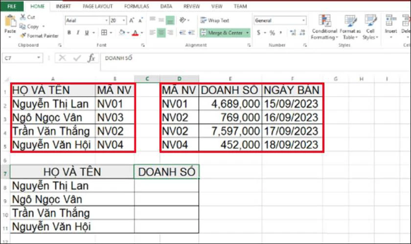 Cách dùng hàm SUMIF trong Excel với các hàm khác