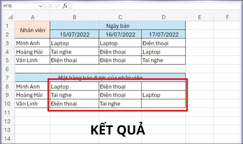 Hướng dẫn cách lọc giá trị duy nhất có điều kiện trong Excel