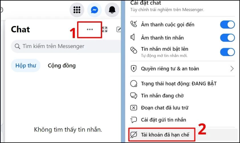 Bấm vào dấu 3 chấm