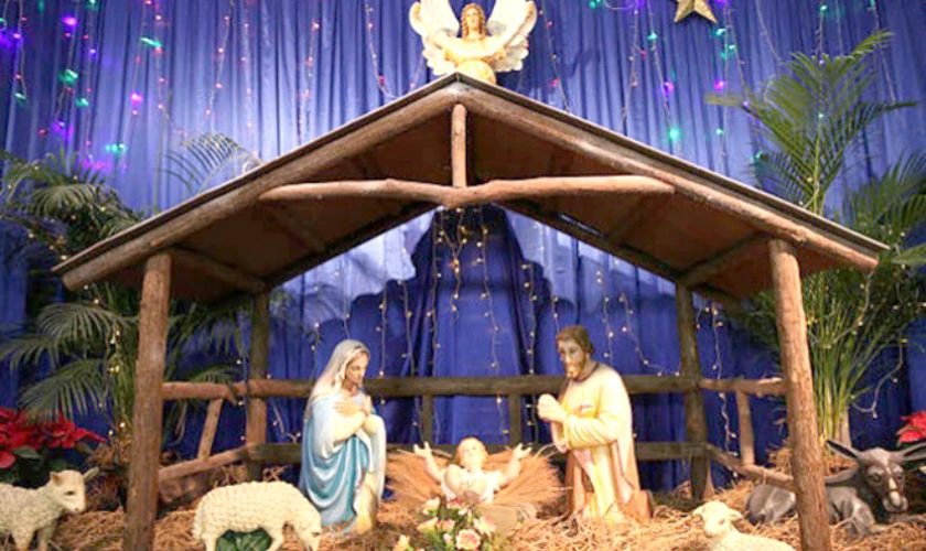 Kiểu hang đá Giáng Sinh đơn giản