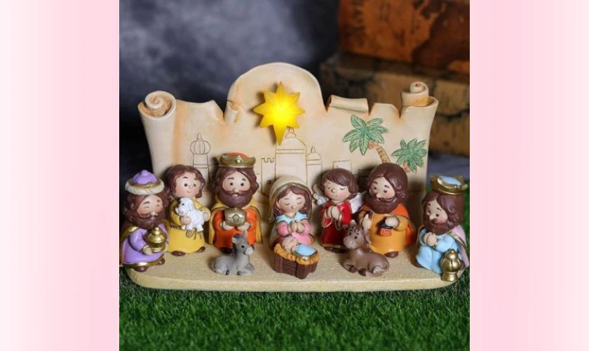 Mẫu hang đá Giáng Sinh đơn giản